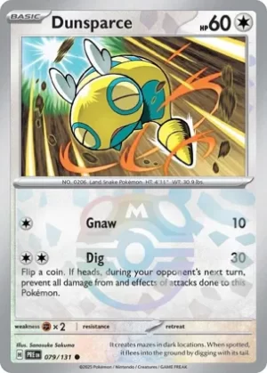 Dunsparce - 079/131 - Reverse Holo - Common - Master Ball